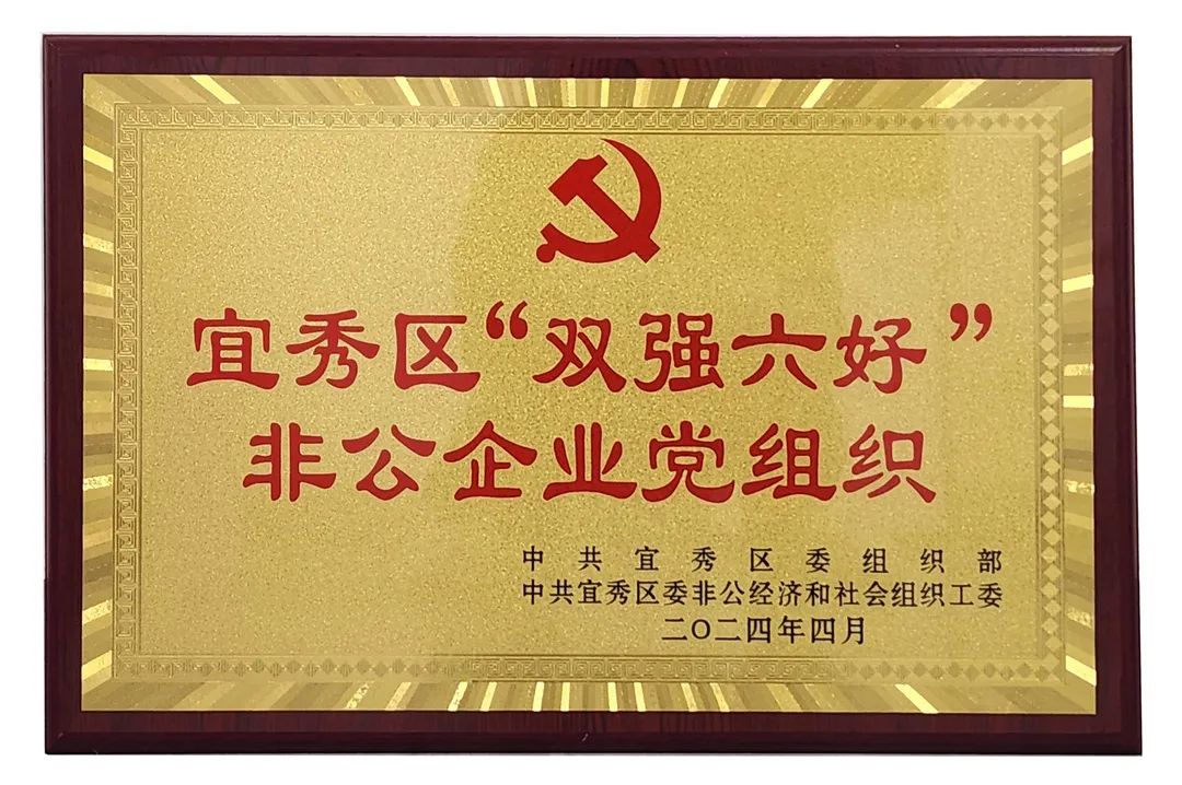 Good news! Our company's party branch has been awarded the honorary title of "Excellent Party Organization Secretary" by Li Tuoto, the secretary of the "Double Strong and Six Good" non-public enterprise party organization in Yixiu District in 2023!